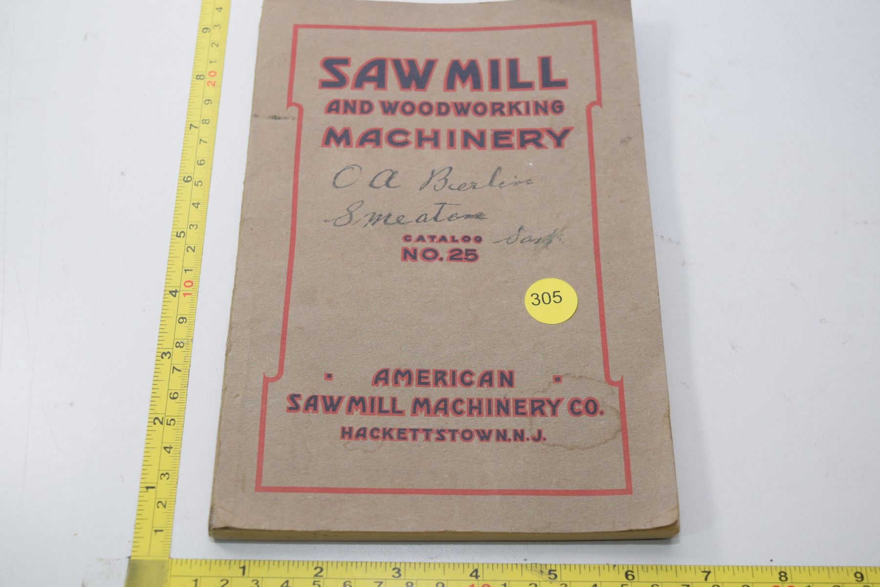 1925 Sawmill woodworking catalog Schmalz Auctions