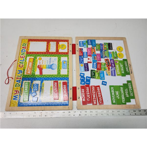 Melissa & Doug, children's magnetic daily calender