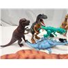 Image 2 : Bundle of toy dinosaurs and large cat