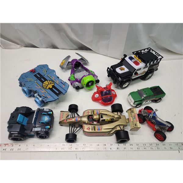 Assorted toy action vehicles