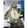 Image 2 : Tub of misc. kids items - sz 4-6x dino costume, stuffed animals, blow up dinosaur, etc.