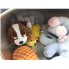 Image 8 : Vintage hamper (some mold), filled with stuffed animals