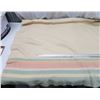 Image 4 : Vintage wool blanket - Mossfield Pomitts - 60"x70" has 3 small stains