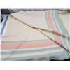 Image 7 : Vintage wool blanket - Mossfield Pomitts - 60"x70" has 3 small stains