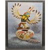 Image 1 : NAVAJO INDIAN PAINTING (ROBERT YELLOWHAIR)