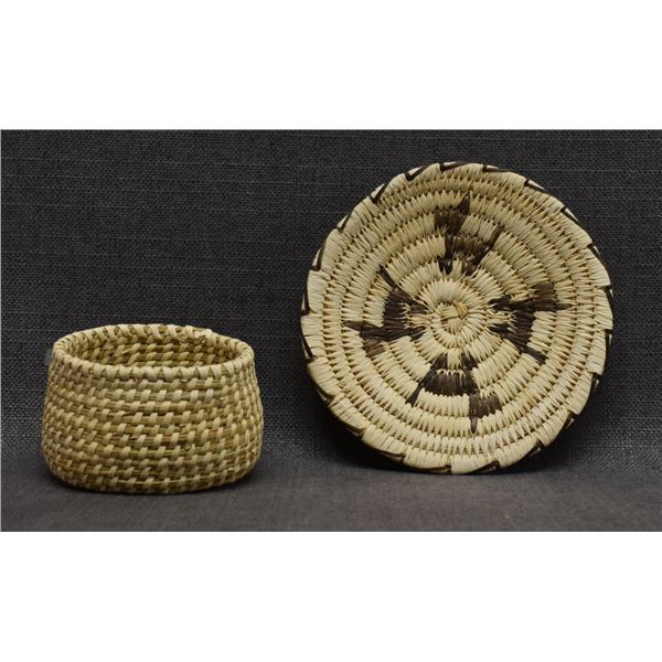 TWO PAPAGO INDIAN BASKETS