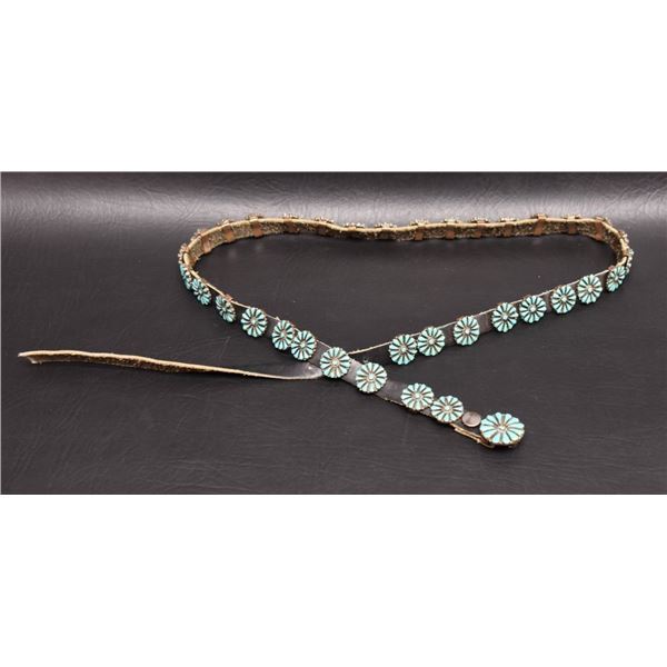 ZUNI INDIAN CONCHO BELT