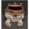 Image 1 : SAN ILDEFONSO INDIAN POTTERY FROG (ROSE M BROWN)