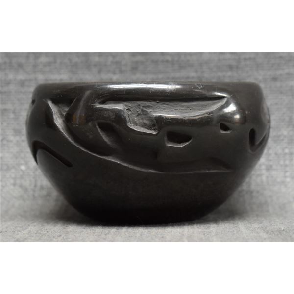 SANTA CLARA INDIAN POTTERY BOWL