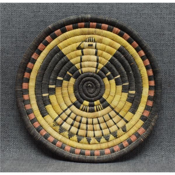 HOPI INDIAN BASKETRY PLAQUE