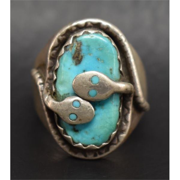 ZUNI INDIAN RING (EFFIE CALAVASA)