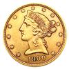 Image 1 : 1900 $5 Gold Half Eagle CLOSELY UNCIRCULATED