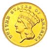 Image 1 : 1874 $3 Gold Piece CLOSELY UNCIRCULATED