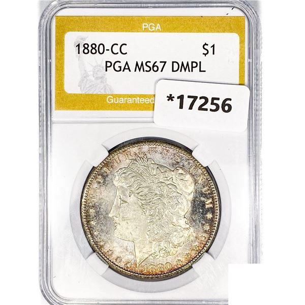 1880-CC Morgan Silver Dollar PGA MS67 DMPL