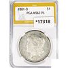 Image 1 : 1881-O Morgan Silver Dollar PGA MS63 PL
