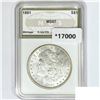 Image 1 : 1881 Morgan Silver Dollar NGS MS67