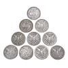 Image 2 : 1886-1901 Varied Date Morgan Dollars [10 Coins]