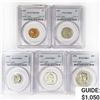 Image 1 : 1952 US Coin Set (5 Coins) PCGS PR