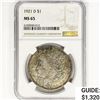 Image 1 : 1921-D Morgan Silver Dollar NGC MS65