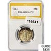 Image 1 : 1924 Standing Liberty Quarter PGA MS63+ FH