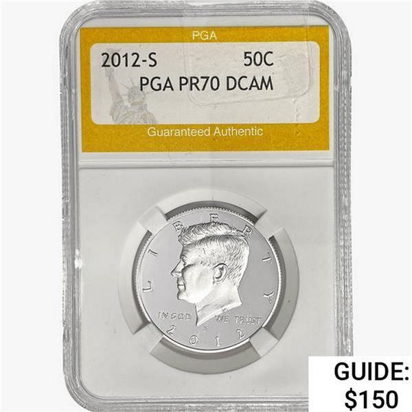 2012-S Kennedy Half Dollar PGA PR70 DCAM