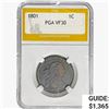 Image 1 : 1801 Draped Bust Large Cent PGA VF30