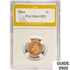 Image 1 : 1864 Indian Head Cent PGA MS64 RED