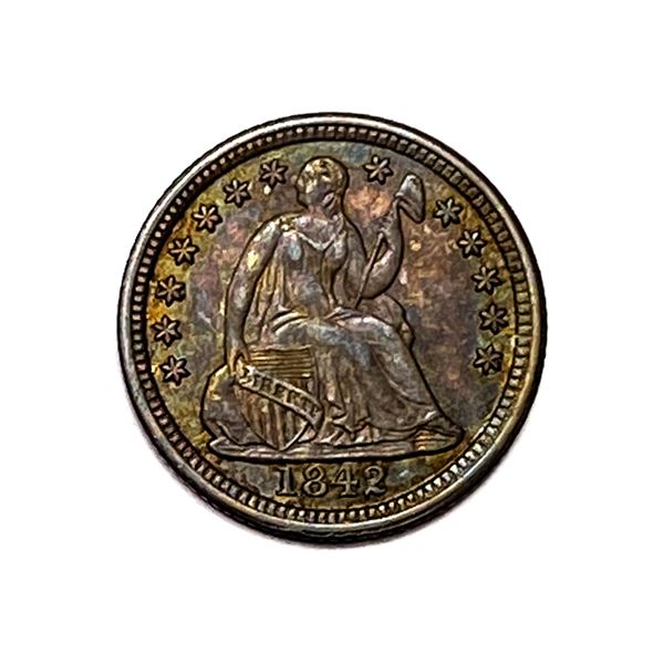 1842 Seated Liberty Half Dime