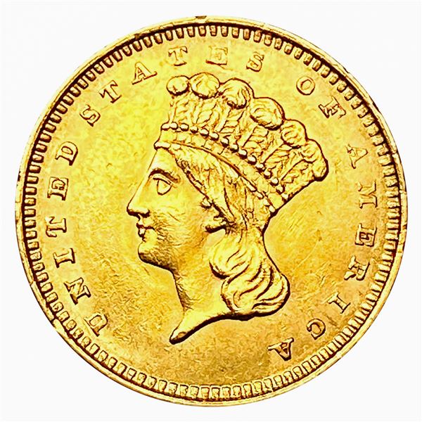 1862 Rare Gold Dollar CLOSELY UNCIRCULATED