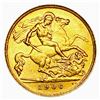 Image 2 : 1906 G. Britain .1176oz Gold 1/2 Sovereign CLOSELY