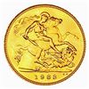 Image 2 : 1983 G. Britain .1176oz Gold 1/2 Sovereign CLOSELY