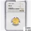 Image 1 : 1927 $2.50 Gold Quarter Eagle NGC MS62