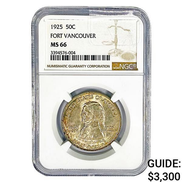 1925 Vancouver Half Dollar NGC MS66
