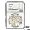 Image 1 : 1927-S Silver Peace Dollar NGC MS63