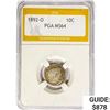 Image 1 : 1892-O Barber Dime PGA MS64