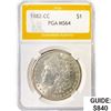 Image 1 : 1882-CC Morgan Silver Dollar PGA MS64