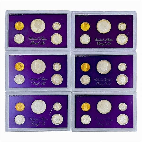 1984-1989 US Proof Mint Sets [85 Coins]