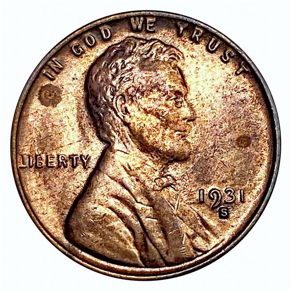 1931-S Wheat Cent CHOICE AU