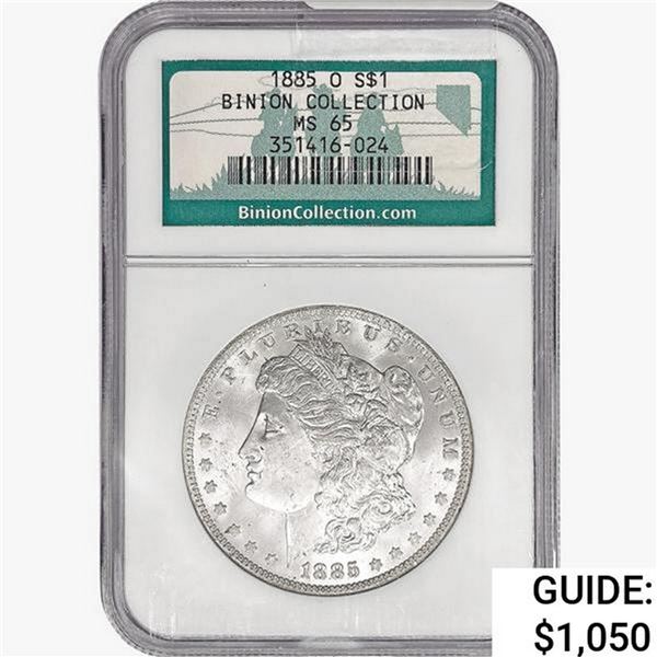 1885-O Morgan Silver Dollar NGC MS65