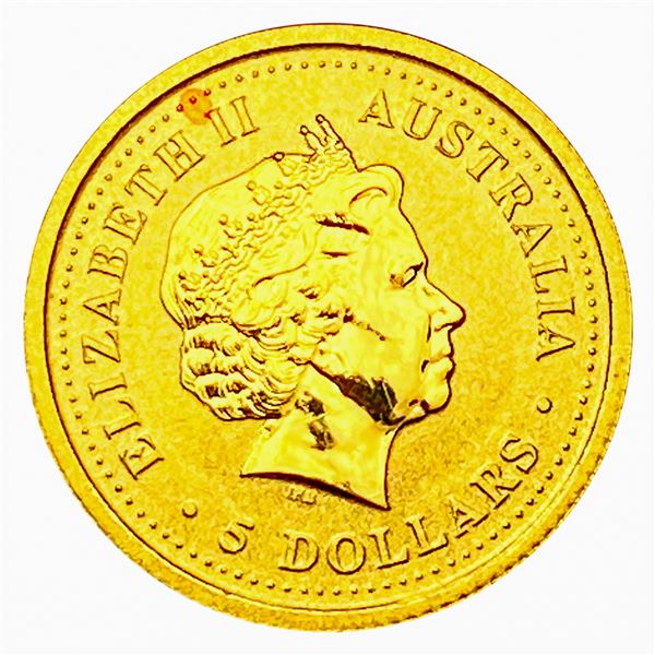 1999 Australia 1/20oz Gold $5 GEM PROOF