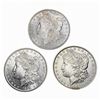 Image 1 : 1880-1896 UNC Morgan Silver Dollars [3 Coins]
