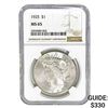 Image 1 : 1925 Silver Peace Dollar NGC MS65