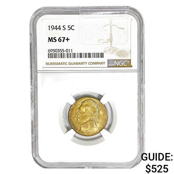 1944-S Jefferson Nickel NGC MS67+