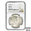Image 1 : 1925 Silver Peace Dollar NGC MS65