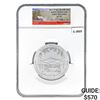 Image 1 : 2014 US 5oz Silver White Mt. Round NGC SP70