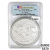 Image 1 : 2019 US 5oz Silver War in the Pacific Round PCGS S