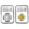 Image 1 : 2022 3PC CAN GLD/SIV Pulsating Peace [3 Coins] NGC