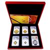 Image 4 : 2022 China 5PC Gold Pandas and 1oz Silver Medal FD