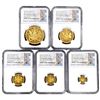 Image 1 : 2022 GB 5PC Gold Sovereign Set [5 Coins] NGC PF70