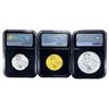 Image 3 : 2021 China 4PC Moon Panda Gold and Silver Set [4 C